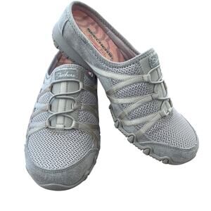 Skechers Relaxed Fit Air-Cooled Memory Foam Taupe Slip-On - Womens Sz 8